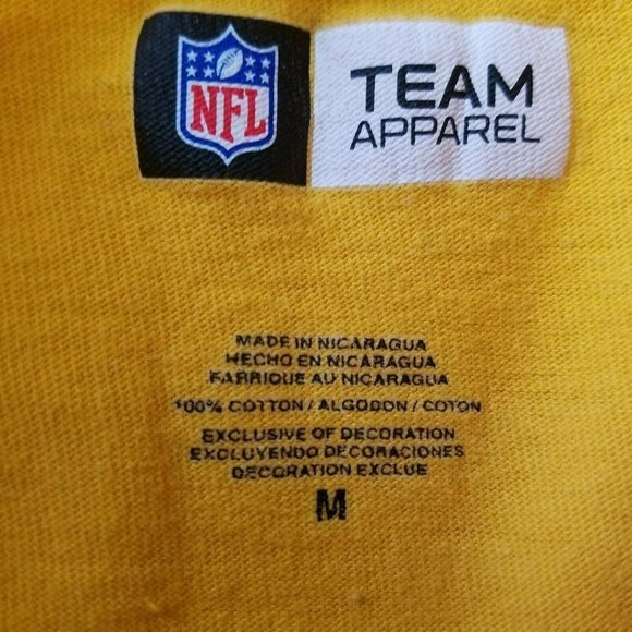Green Bay Packers Mens Yellow Tshirt - Picture 3 of 4